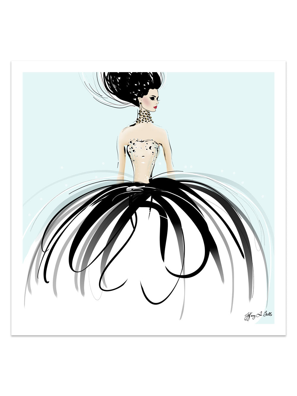 Couture Gems - Illustration - Limited Edition Print - Tiffany La Belle