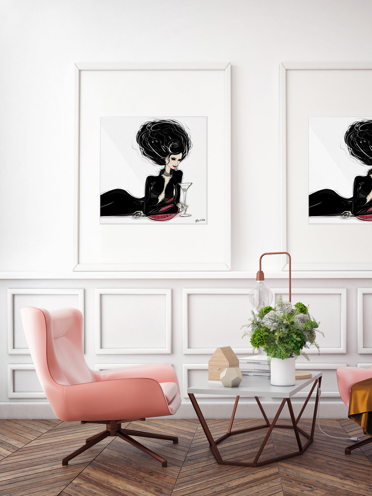 Martini Moments - Illustration - Limited Edition Print - Tiffany La Belle
