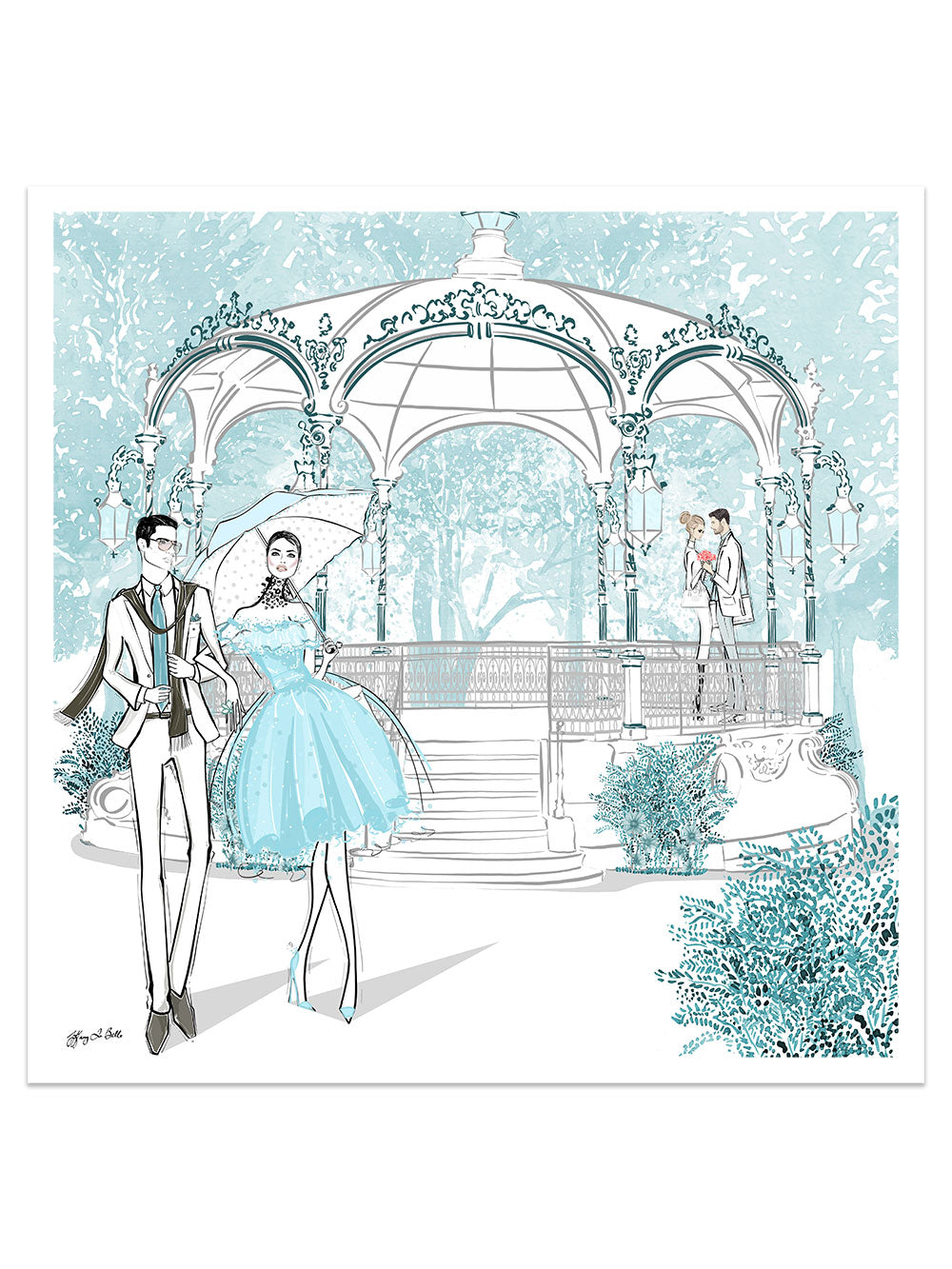Young Lovers - Illustration - Limited Edition Print - Tiffany La Belle