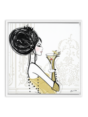 Cocktail Hour - Illustration - Canvas Gallery Print - Unframed or Framed - Tiffany La Belle