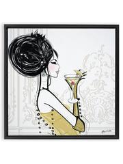 Cocktail Hour - Illustration - Canvas Gallery Print - Unframed or Framed - Tiffany La Belle