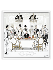 Happy Thanksgiving - Illustration - Canvas Gallery Print - Unframed or Framed - Tiffany La Belle