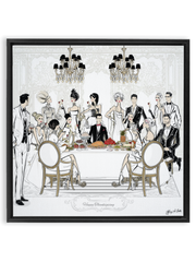 Happy Thanksgiving - Illustration - Canvas Gallery Print - Unframed or Framed - Tiffany La Belle