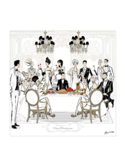 Happy Thanksgiving - Illustration - Canvas Gallery Print - Unframed or Framed - Tiffany La Belle