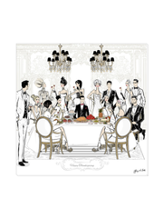 Happy Thanksgiving - Illustration - Canvas Gallery Print - Unframed or Framed - Tiffany La Belle