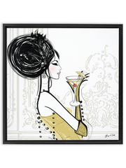 Cocktail Hour - Illustration - Canvas Gallery Print - Unframed or Framed - Tiffany La Belle