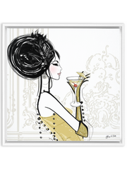 Cocktail Hour - Illustration - Canvas Gallery Print - Unframed or Framed - Tiffany La Belle