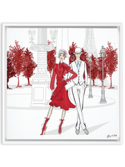 Giambattista Valli Paris - Illustration - Canvas Gallery Print - Unframed or Framed - Tiffany La Belle