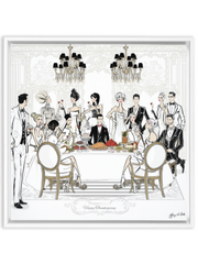 Happy Thanksgiving - Illustration - Canvas Gallery Print - Unframed or Framed - Tiffany La Belle