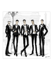 Mens Fashion Week - Illustration - Canvas Gallery Print - Unframed or Framed - Tiffany La Belle