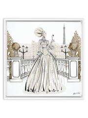 Paris Fashion Week Haute Couture - Illustration - Canvas Gallery Print - Unframed or Framed - Tiffany La Belle