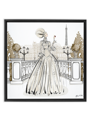 Paris Fashion Week Haute Couture - Illustration - Canvas Gallery Print - Unframed or Framed - Tiffany La Belle