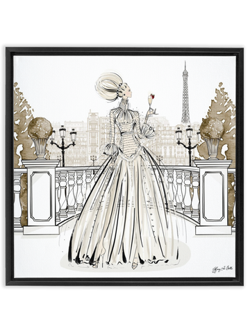 Paris Fashion Week Haute Couture - Illustration - Canvas Gallery Print - Unframed or Framed - Tiffany La Belle