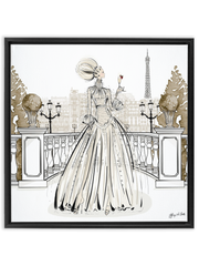 Paris Fashion Week Haute Couture - Illustration - Canvas Gallery Print - Unframed or Framed - Tiffany La Belle