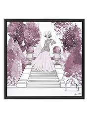 Parisienne Mulberry Garden - Illustration - Canvas Gallery Print - Unframed or Framed - Tiffany La Belle