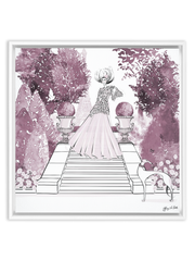 Parisienne Mulberry Garden - Illustration - Canvas Gallery Print - Unframed or Framed - Tiffany La Belle