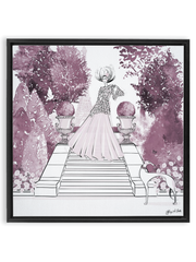 Parisienne Mulberry Garden - Illustration - Canvas Gallery Print - Unframed or Framed - Tiffany La Belle