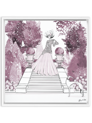Parisienne Mulberry Garden - Illustration - Canvas Gallery Print - Unframed or Framed - Tiffany La Belle