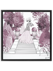 Parisienne Mulberry Garden - Illustration - Canvas Gallery Print - Unframed or Framed - Tiffany La Belle
