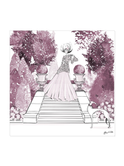 Parisienne Mulberry Garden - Illustration - Canvas Gallery Print - Unframed or Framed - Tiffany La Belle