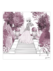 Parisienne Mulberry Garden - Illustration - Canvas Gallery Print - Unframed or Framed - Tiffany La Belle