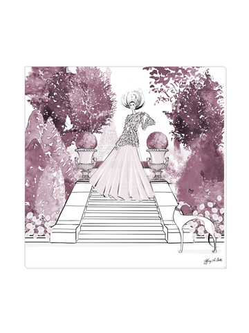Parisienne Mulberry Garden - Illustration - Canvas Gallery Print - Unframed or Framed - Tiffany La Belle