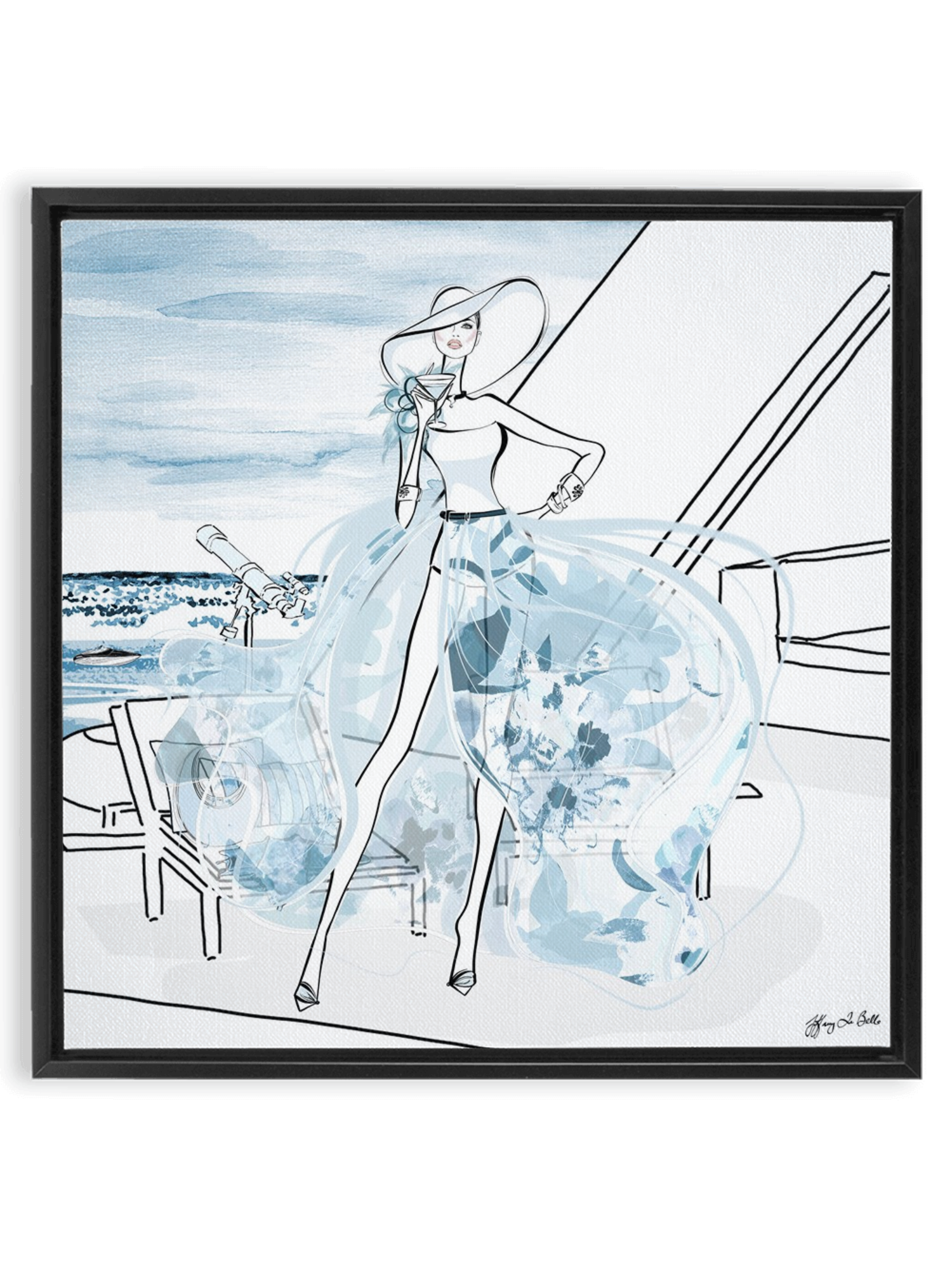 Summer is Coming - Illustration - Canvas Gallery Print - Unframed or Framed - Tiffany La Belle