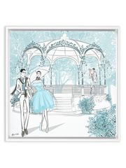 Young Lovers - Illustration - Canvas Gallery Print - Unframed or Framed - Tiffany La Belle