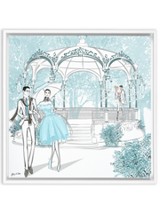 Young Lovers - Illustration - Canvas Gallery Print - Unframed or Framed - Tiffany La Belle