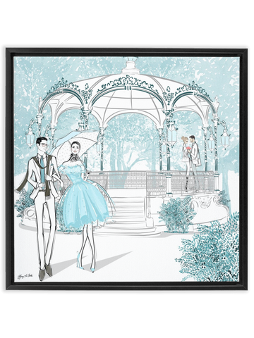 Young Lovers - Illustration - Canvas Gallery Print - Unframed or Framed - Tiffany La Belle