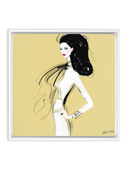 She's All Style - Illustration - Canvas Gallery Print - Unframed or Framed - Tiffany La Belle