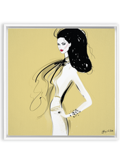 She's All Style - Illustration - Canvas Gallery Print - Unframed or Framed - Tiffany La Belle