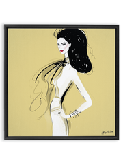 She's All Style - Illustration - Canvas Gallery Print - Unframed or Framed - Tiffany La Belle
