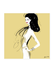She's All Style - Illustration - Canvas Gallery Print - Unframed or Framed - Tiffany La Belle