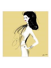 She's All Style - Illustration - Canvas Gallery Print - Unframed or Framed - Tiffany La Belle