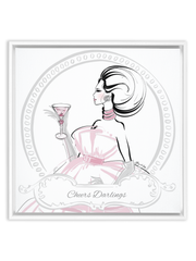Cheers Darlings - Illustration - Canvas Gallery Print - Unframed or Framed - Tiffany La Belle