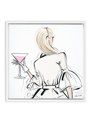 Dior Cocktails - Illustration - Canvas Gallery Print - Unframed or Framed - Tiffany La Belle