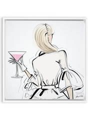 Dior Cocktails - Illustration - Canvas Gallery Print - Unframed or Framed - Tiffany La Belle