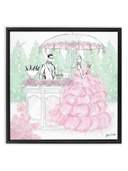 Giambattista Valli Cocktail Couture - Illustration - Canvas Gallery Print - Unframed or Framed - Tiffany La Belle