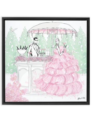 Giambattista Valli Cocktail Couture - Illustration - Canvas Gallery Print - Unframed or Framed - Tiffany La Belle