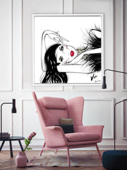 A Peaceful Moment - Illustration - Canvas Gallery Print - Unframed or Framed - Tiffany La Belle