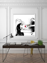 A Peaceful Moment - Illustration - Canvas Gallery Print - Unframed or Framed - Tiffany La Belle