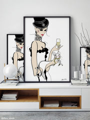 It's a Cats Life - Illustration - Limited Edition Print - Tiffany La Belle
