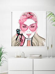 Who Needs a Glass? - Illustration - Limited Edition Print - Tiffany La Belle