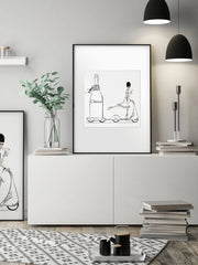 Cheers on Wheels - Illustration - Limited Edition Print - Tiffany La Belle