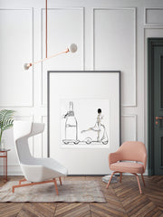 Cheers on Wheels - Illustration - Limited Edition Print - Tiffany La Belle