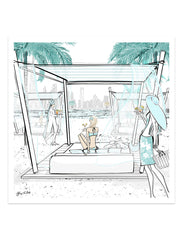 Beach Life Dubai - Illustration - Limited Edition Print - Tiffany La Belle