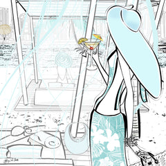 Beach Life Dubai - Illustration - Limited Edition Print - Tiffany La Belle