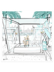 Beach Life Dubai - Illustration - Limited Edition Print - Tiffany La Belle