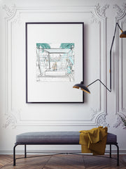 Beach Life Dubai - Illustration - Limited Edition Print - Tiffany La Belle